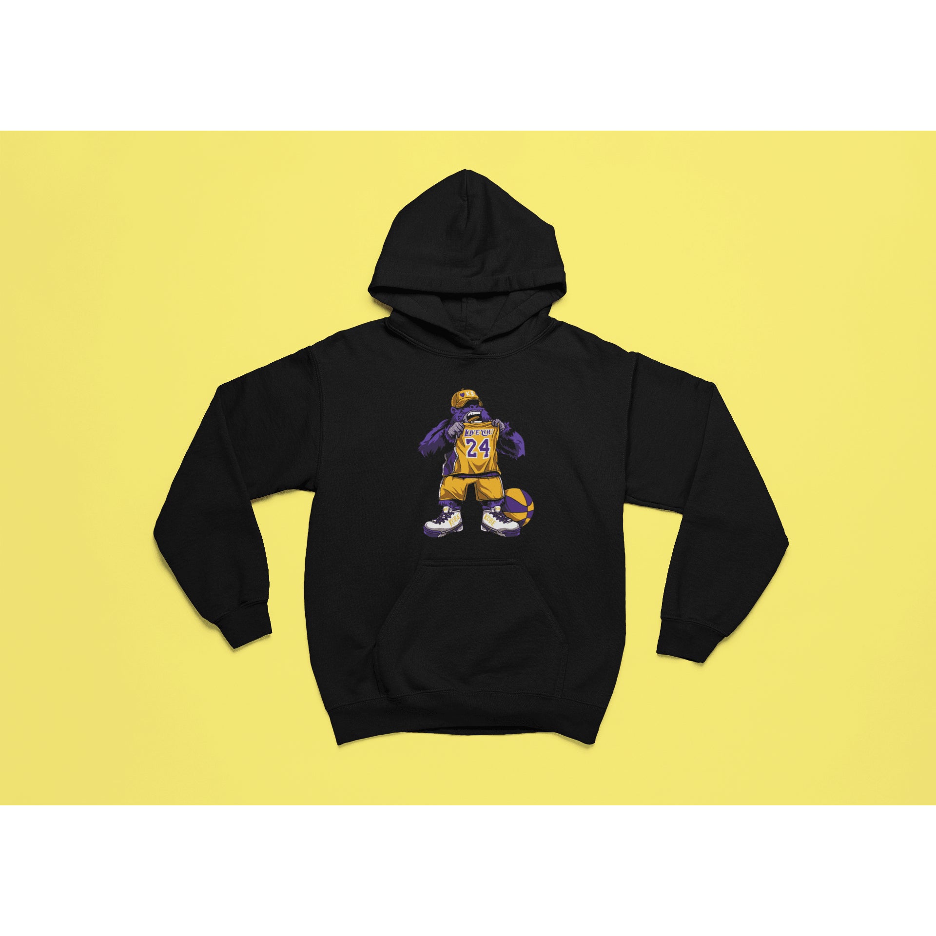 "Rainbow Gorilla 'Love You 24' Hoody Kids - Rainbow Gorilla Store"