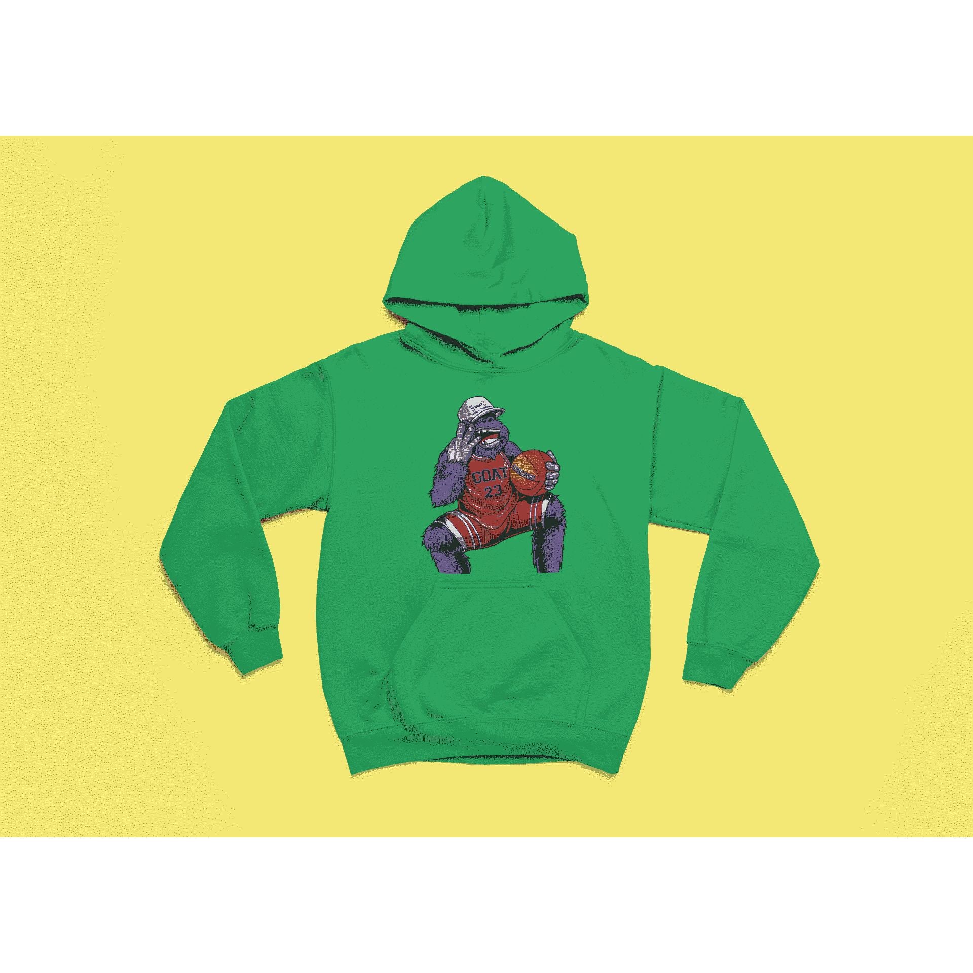 "Rainbow Gorilla 'The GOAT' Hoody Kids - Rainbow Gorilla Store"