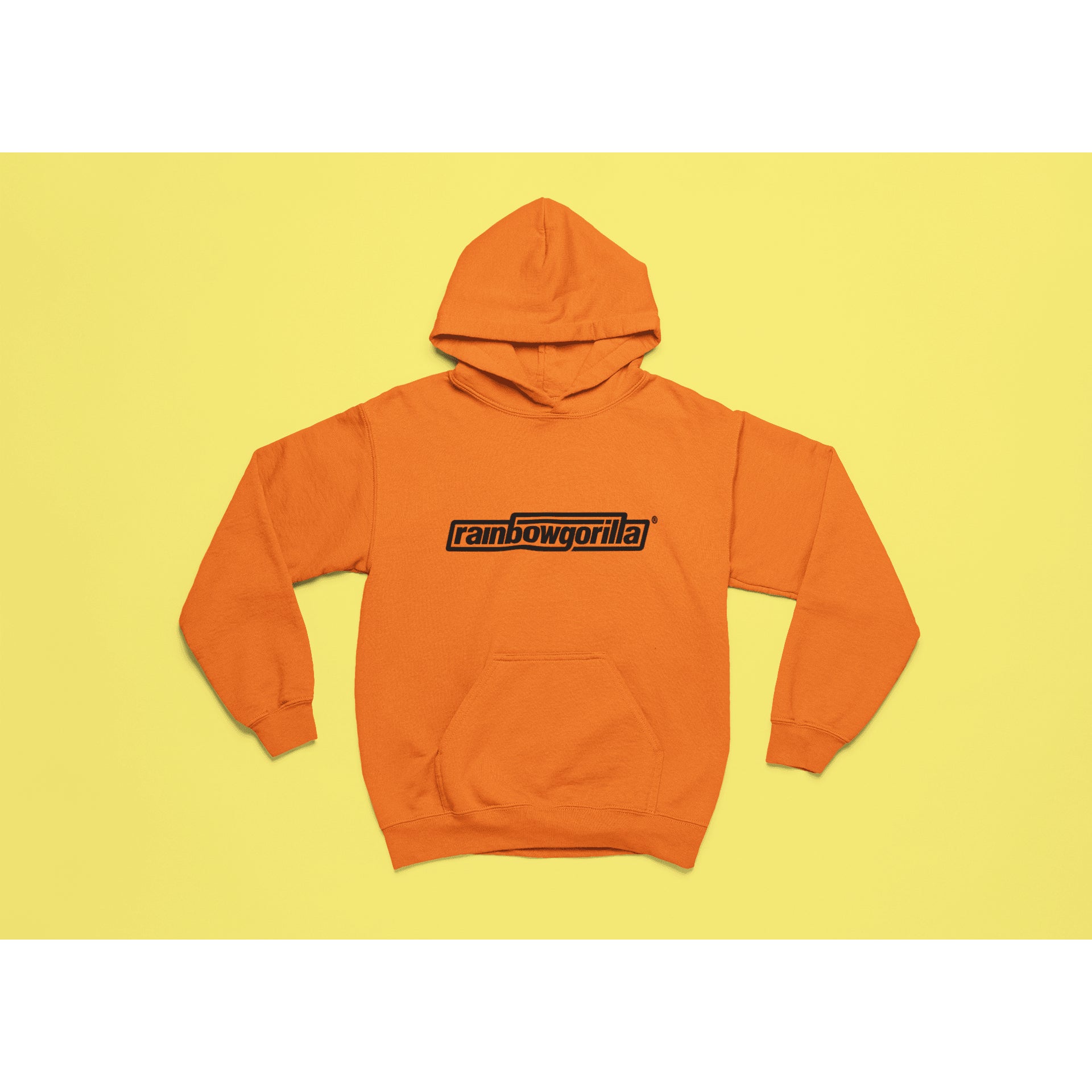 "Rainbow Gorilla 'RG Tekst Zwart' Hoody - Rainbow Gorilla Store"