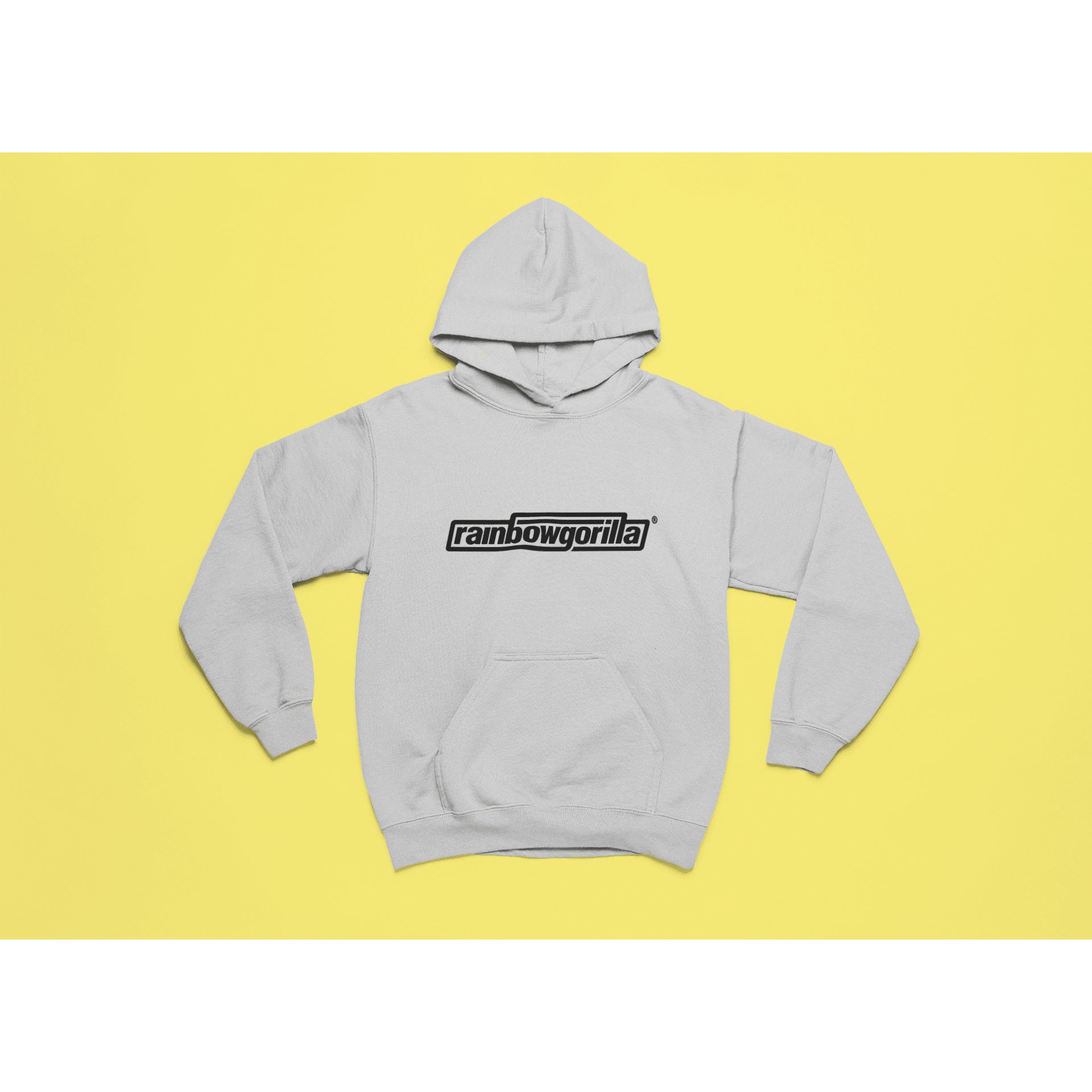 "Rainbow Gorilla 'RG Tekst Zwart' Hoody - Rainbow Gorilla Store"