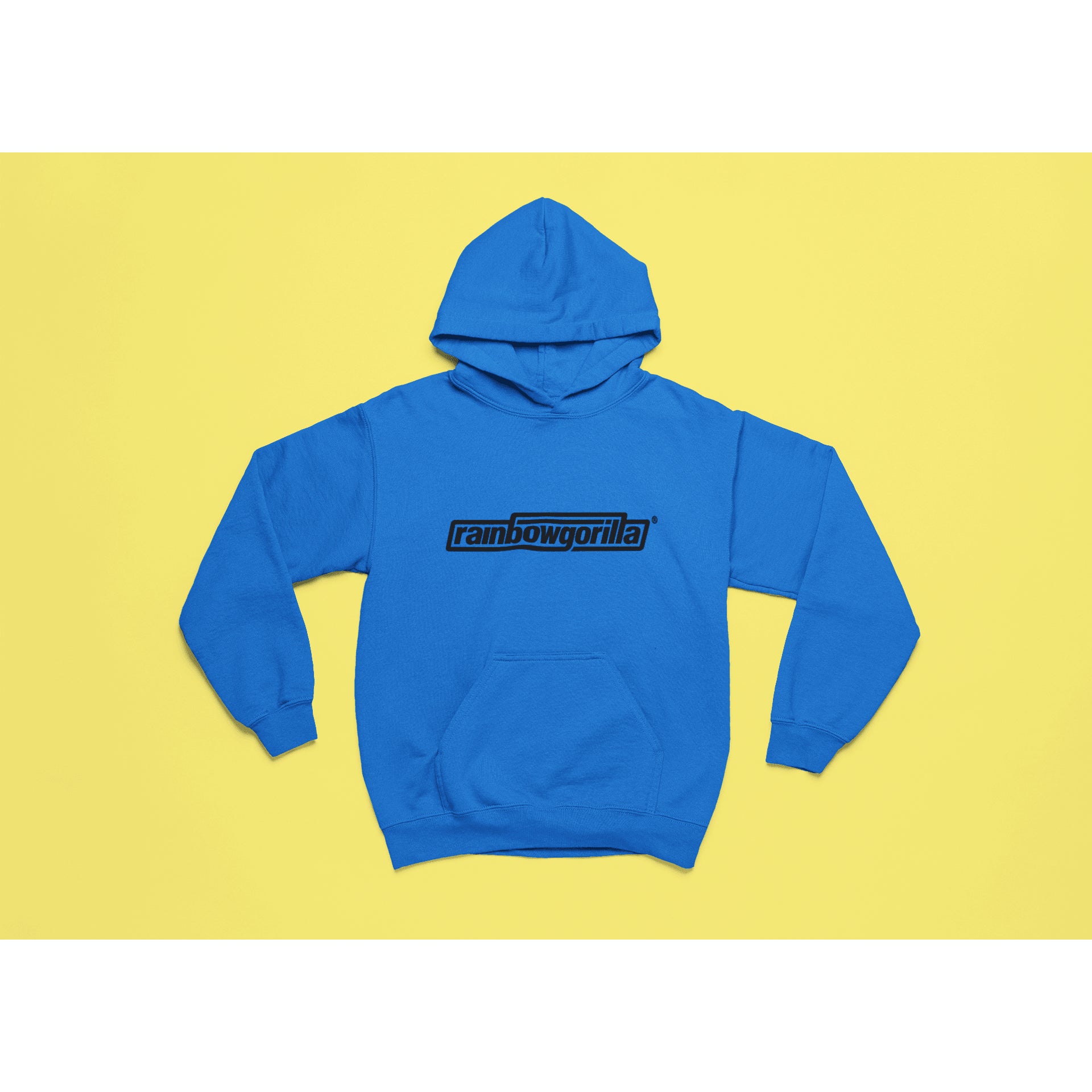"Rainbow Gorilla 'RG Tekst Zwart' Hoody - Rainbow Gorilla Store"
