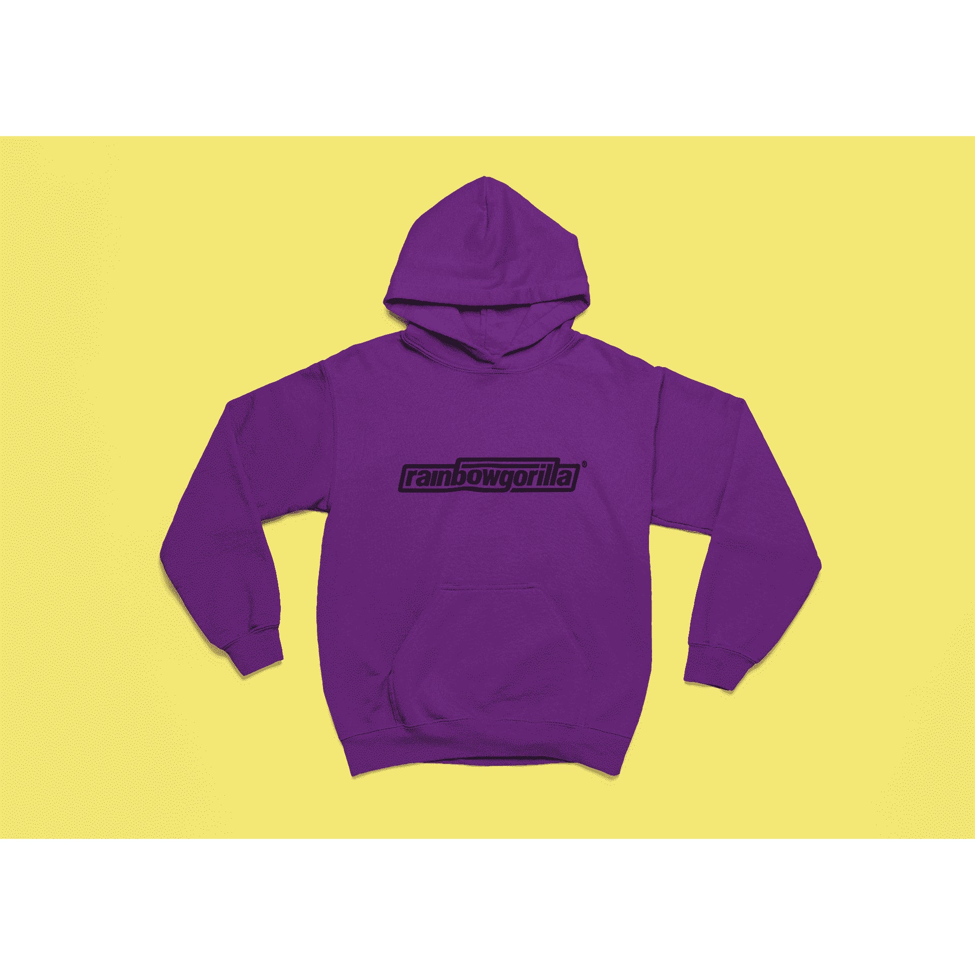"Rainbow Gorilla 'RG Tekst Zwart' Hoody - Rainbow Gorilla Store"
