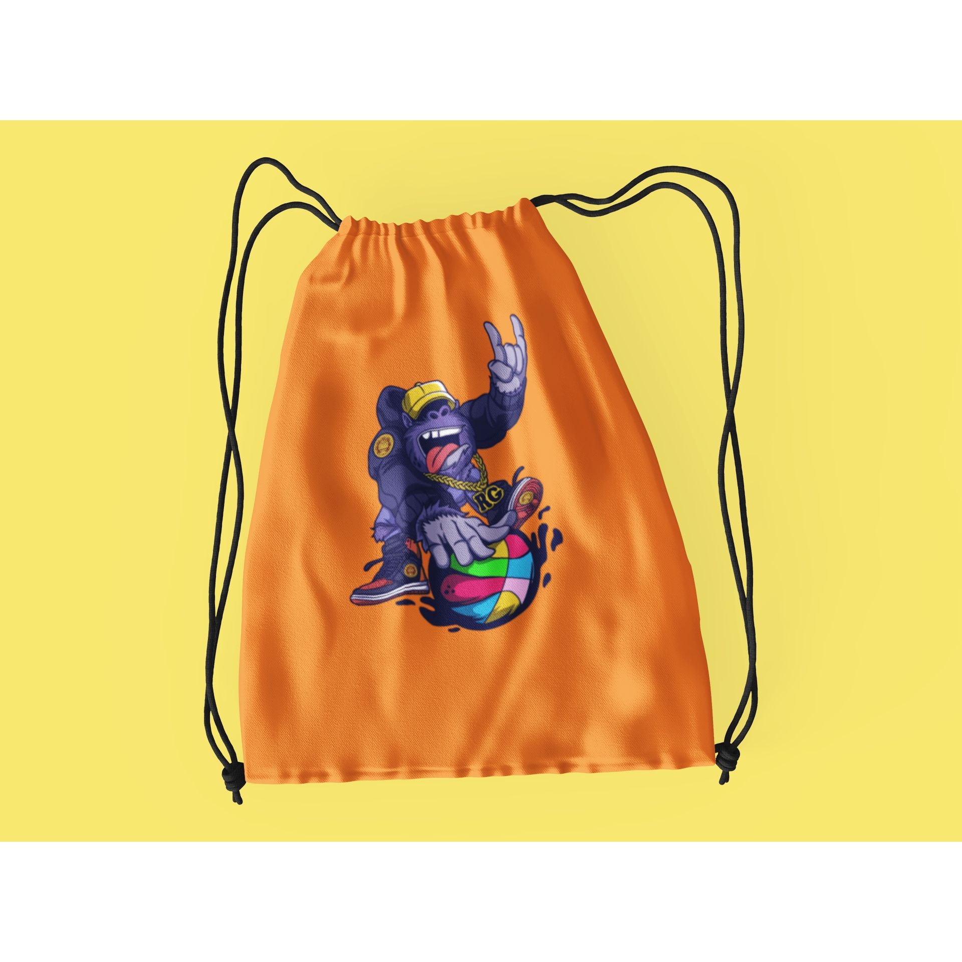 "Rainbow Gorilla ´Baller´ Rugzak met koord - Rainbow Gorilla Store"