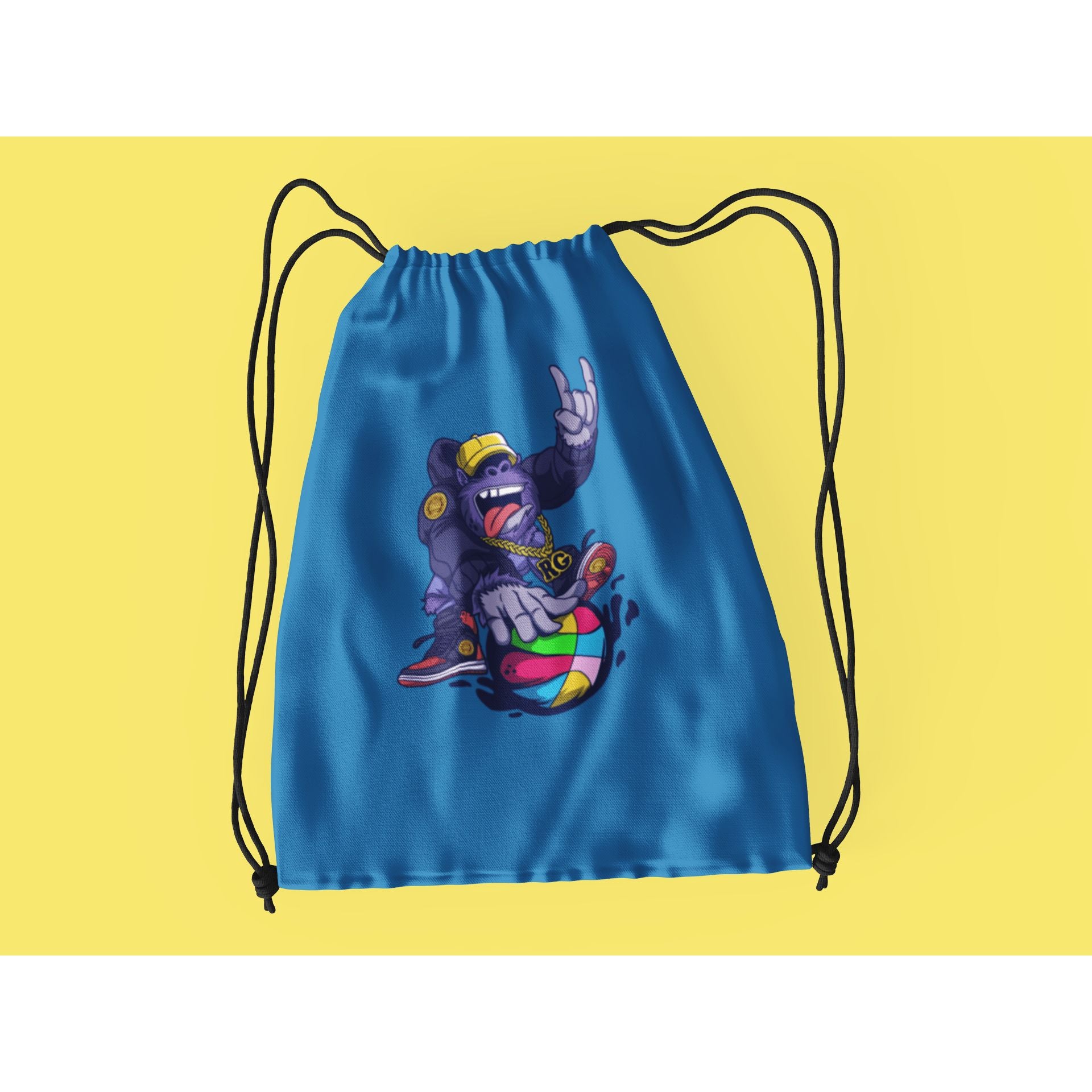 "Rainbow Gorilla ´Baller´ Rugzak met koord - Rainbow Gorilla Store"