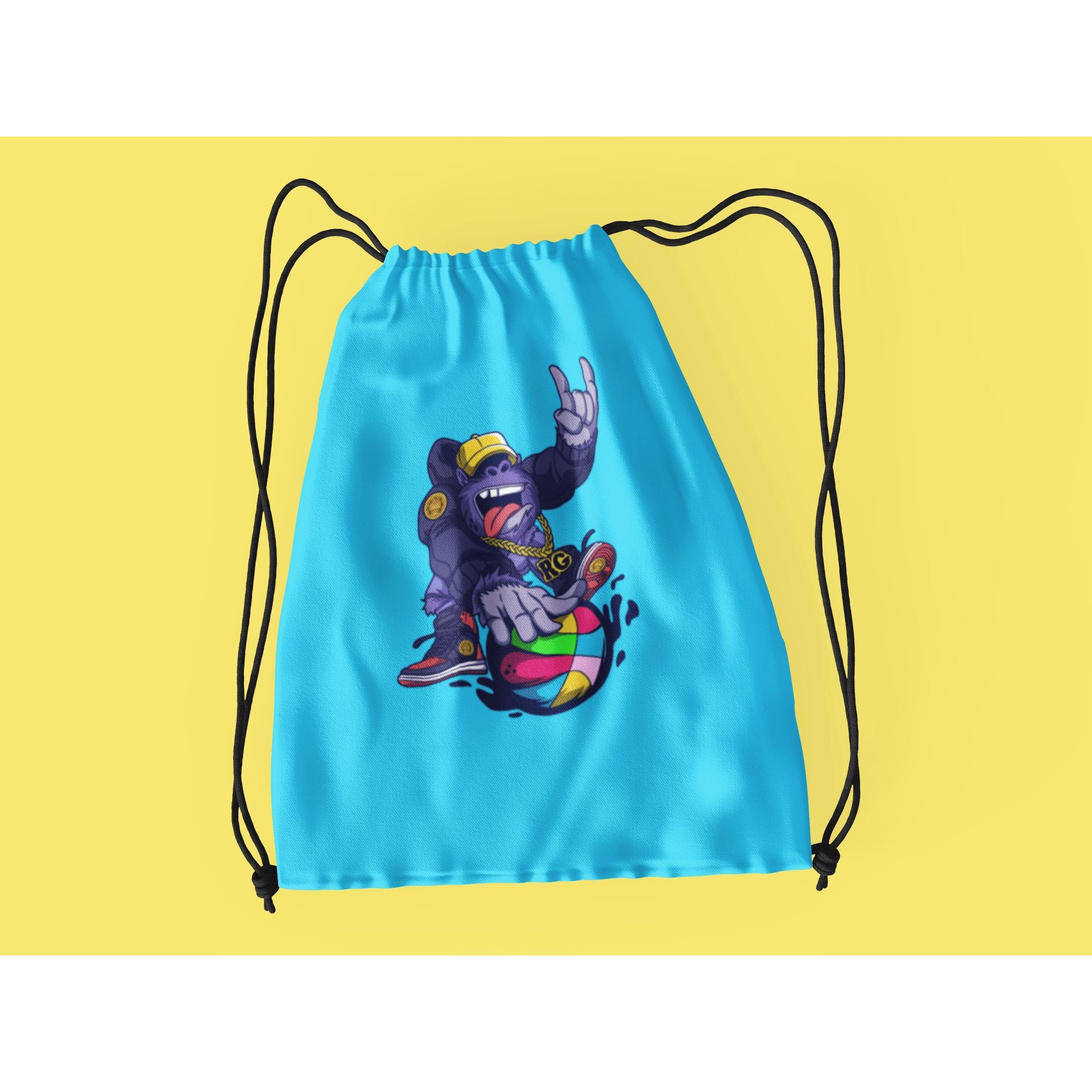 "Rainbow Gorilla ´Baller´ Rugzak met koord - Rainbow Gorilla Store"