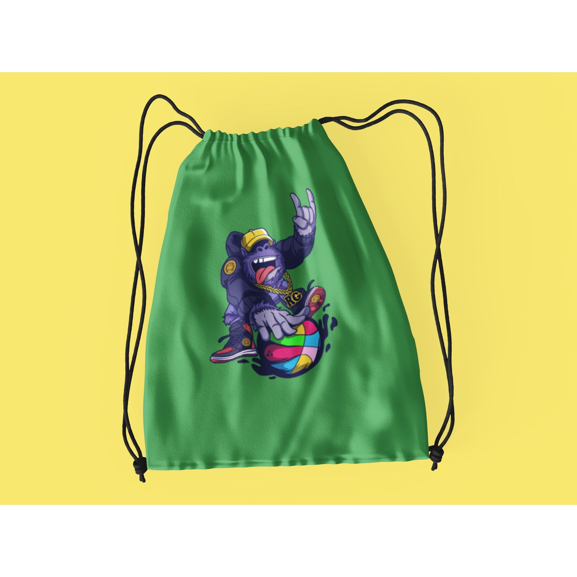"Rainbow Gorilla ´Baller´ Rugzak met koord - Rainbow Gorilla Store"