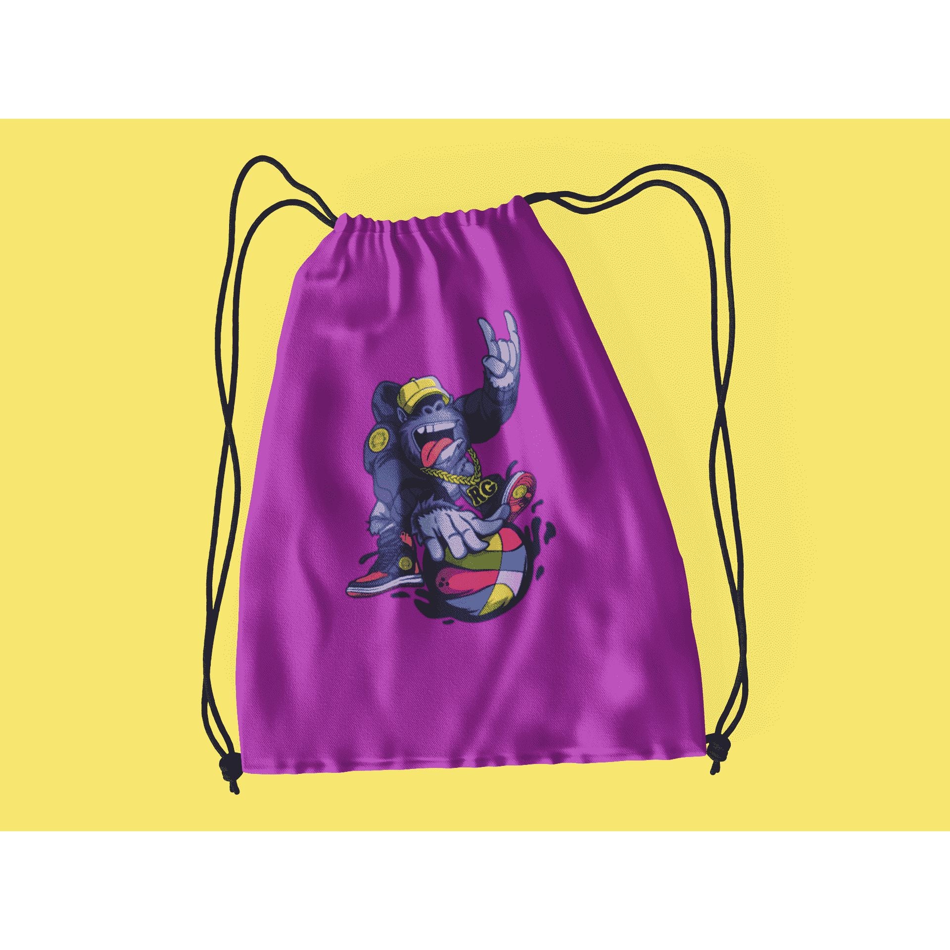 "Rainbow Gorilla ´Baller´ Rugzak met koord - Rainbow Gorilla Store"