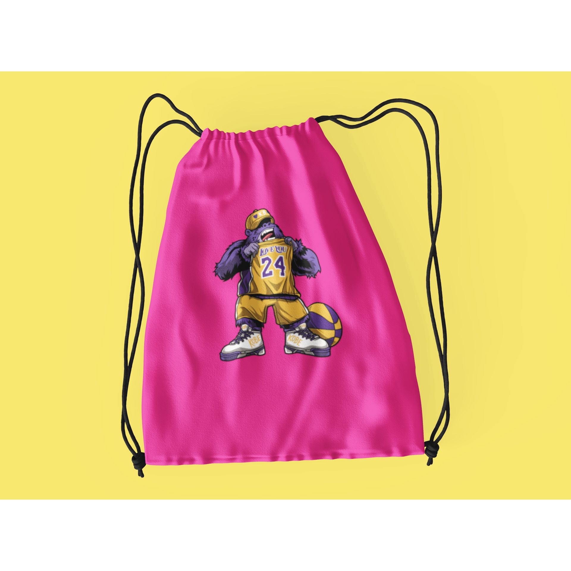 "Rainbow Gorilla ´Love You 24´ Rugzak met koord - Rainbow Gorilla Store"