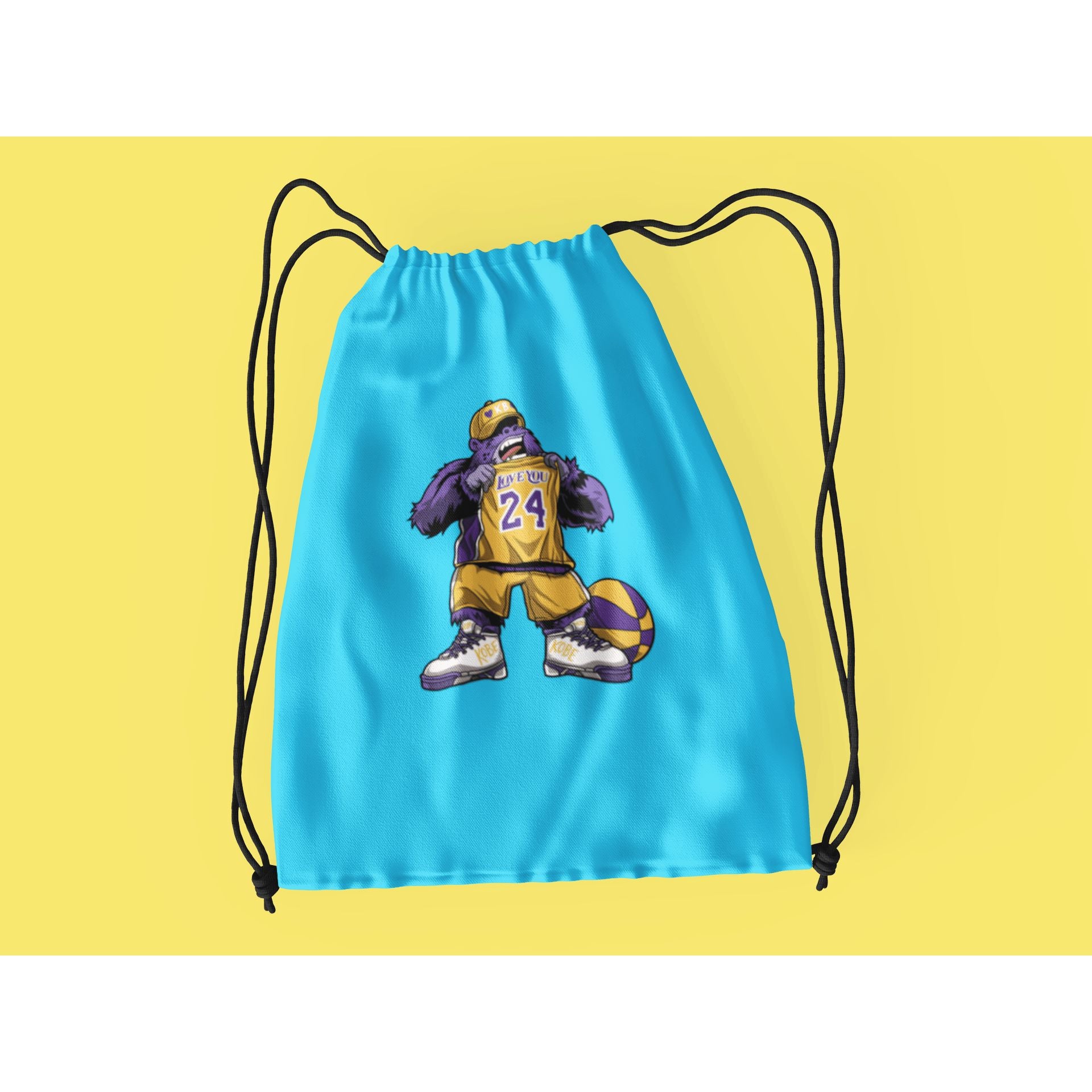 "Rainbow Gorilla ´Love You 24´ Rugzak met koord - Rainbow Gorilla Store"