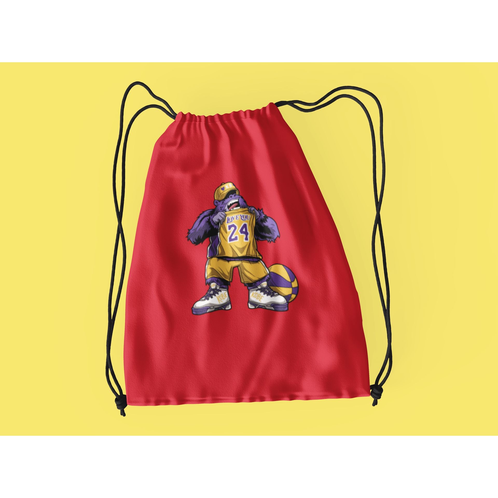 "Rainbow Gorilla ´Love You 24´ Rugzak met koord - Rainbow Gorilla Store"