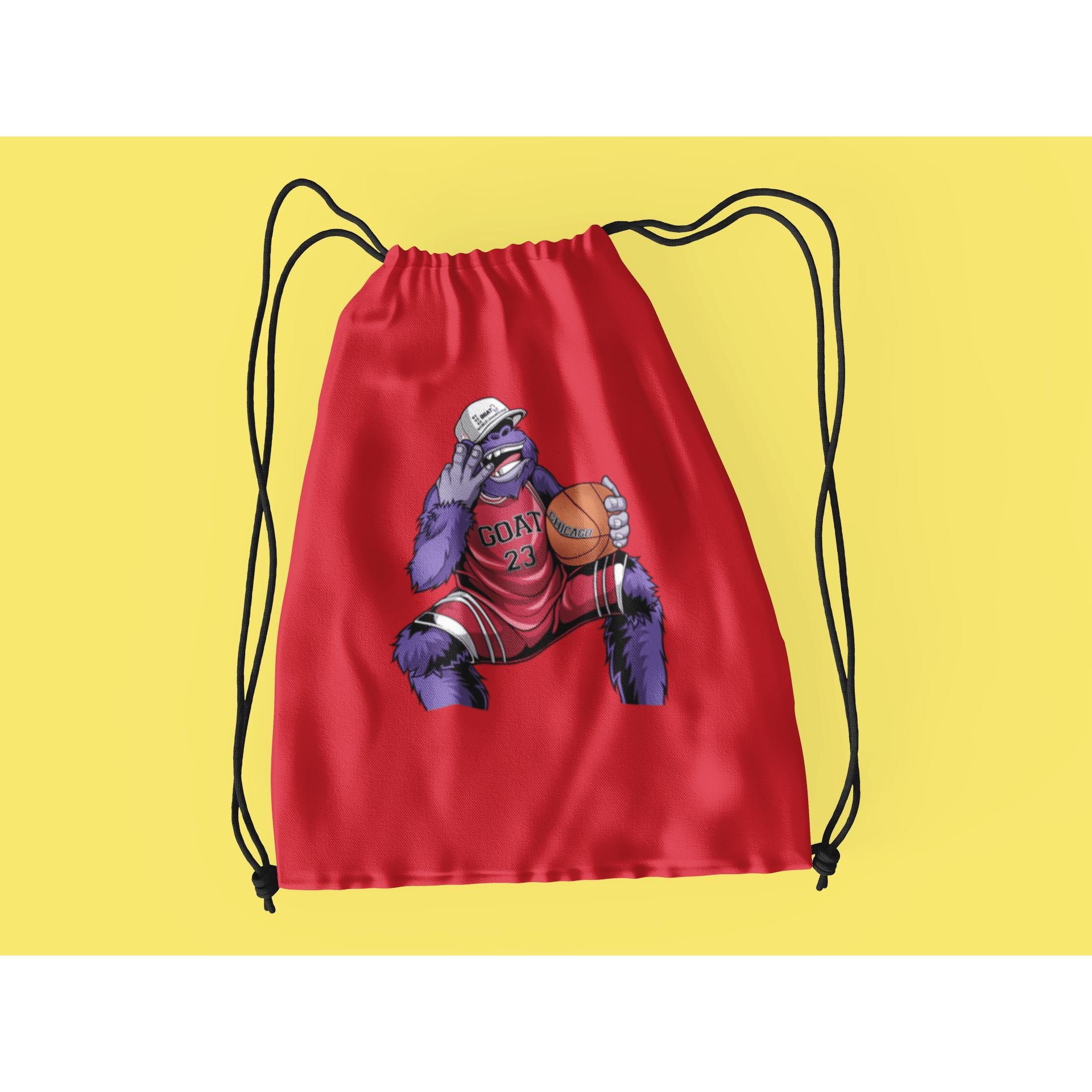 "Rainbow Gorilla ´The GOAT´ Rugzak met koord - Rainbow Gorilla Store"