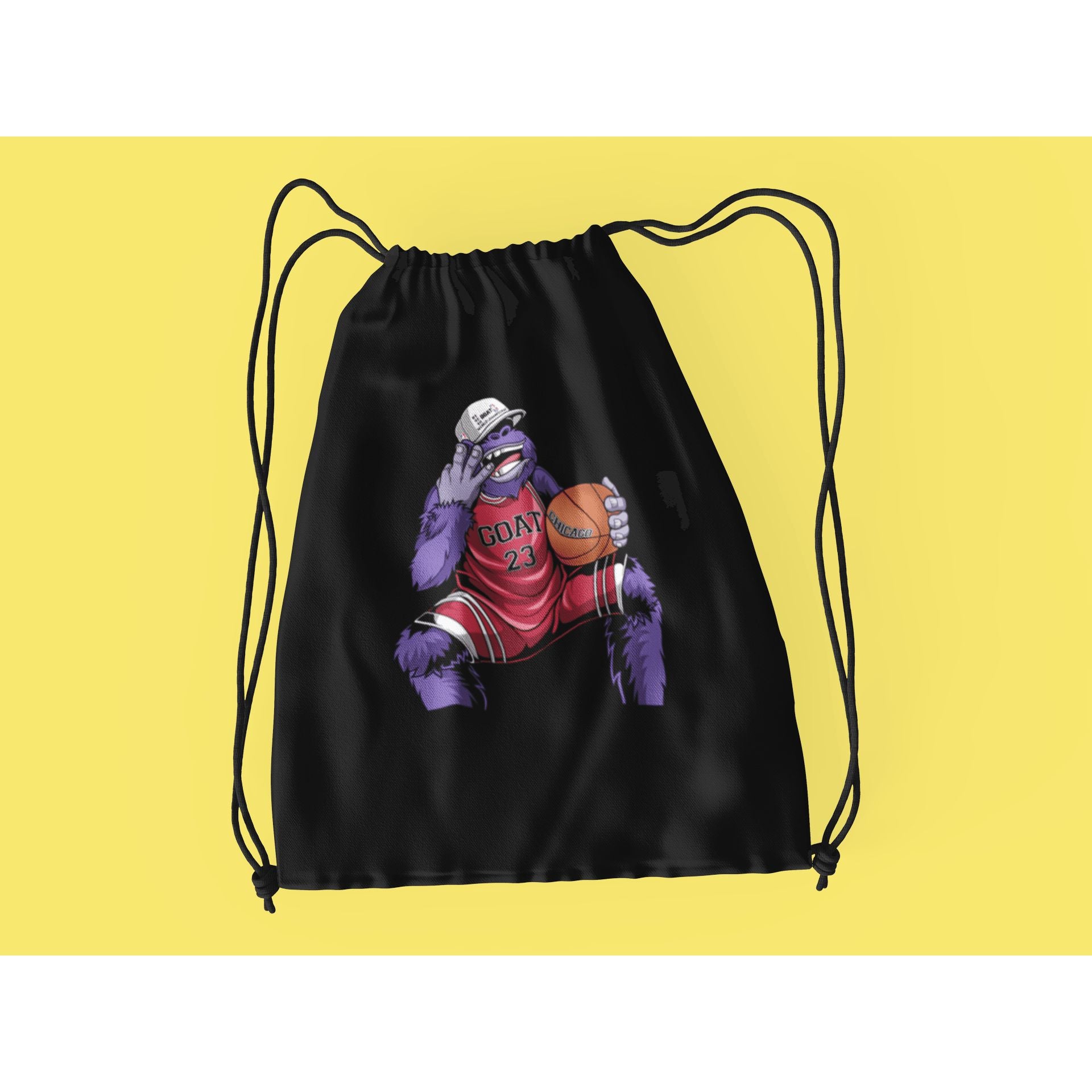 "Rainbow Gorilla ´The GOAT´ Rugzak met koord - Rainbow Gorilla Store"