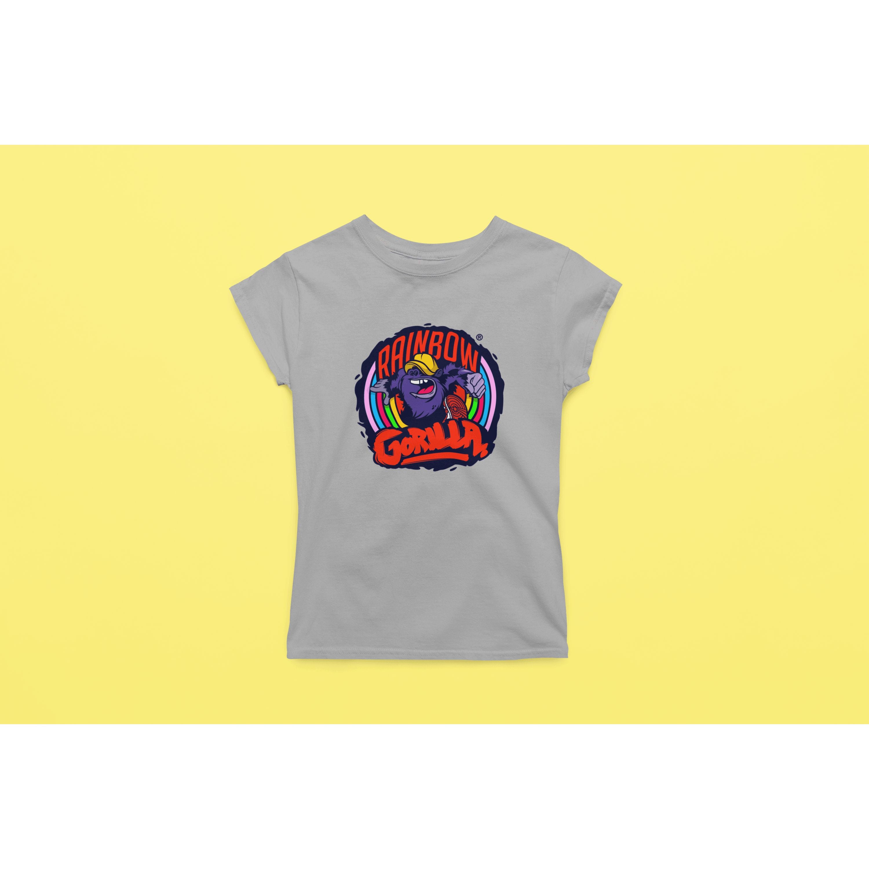 "Rainbow Gorilla ´Orgineel Logo´ Dames T-shirt - Rainbow Gorilla Store"