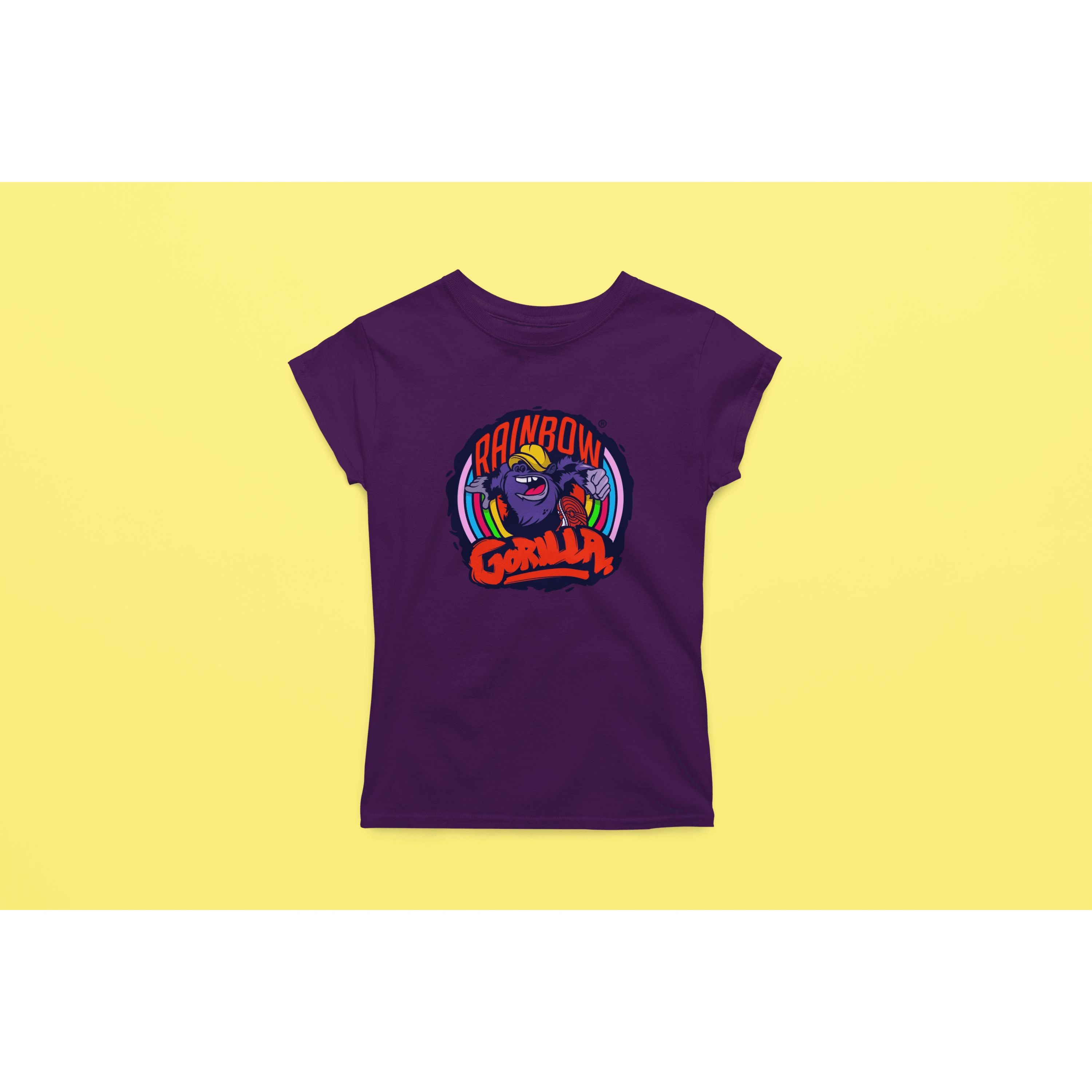 "Rainbow Gorilla ´Orgineel Logo´ Dames T-shirt - Rainbow Gorilla Store"