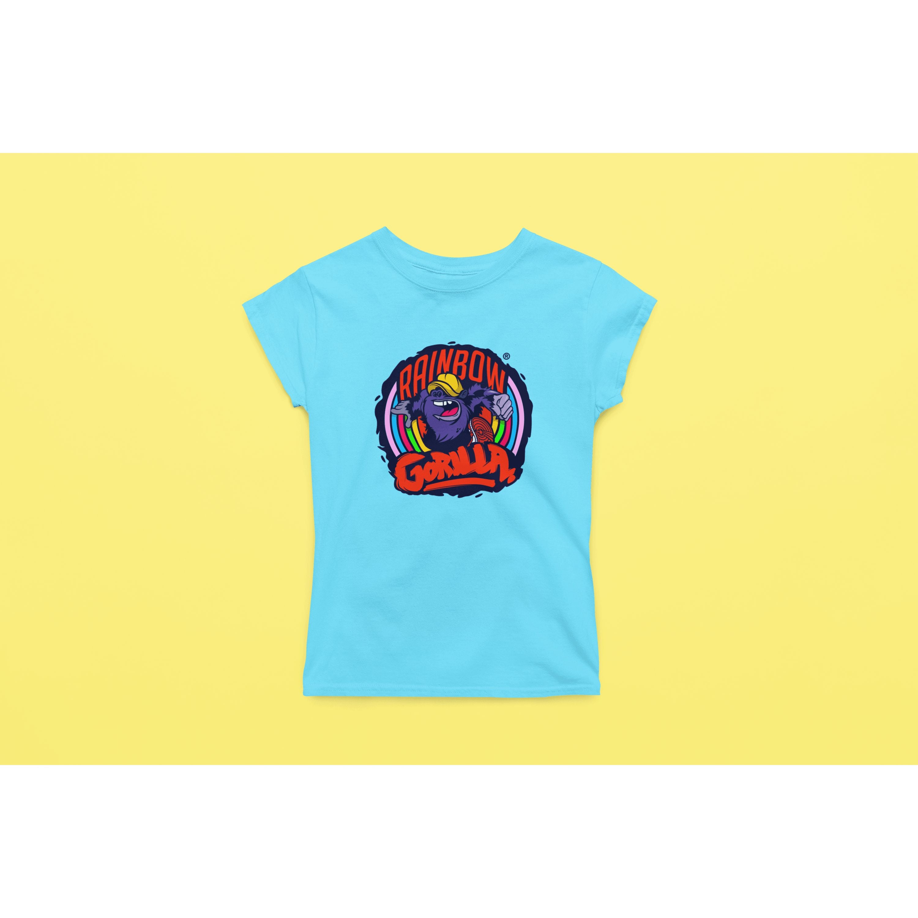 "Rainbow Gorilla ´Orgineel Logo´ Dames T-shirt - Rainbow Gorilla Store"