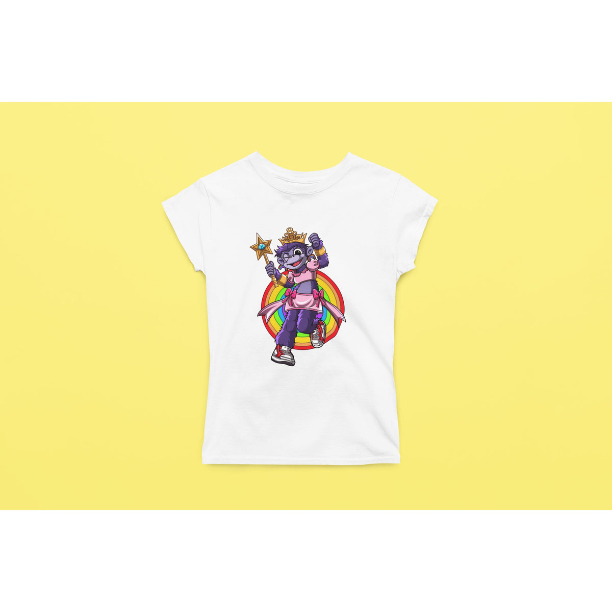 "Rainbow Gorilla ´Princess Hope´ Dames T-shirt - Rainbow Gorilla Store"
