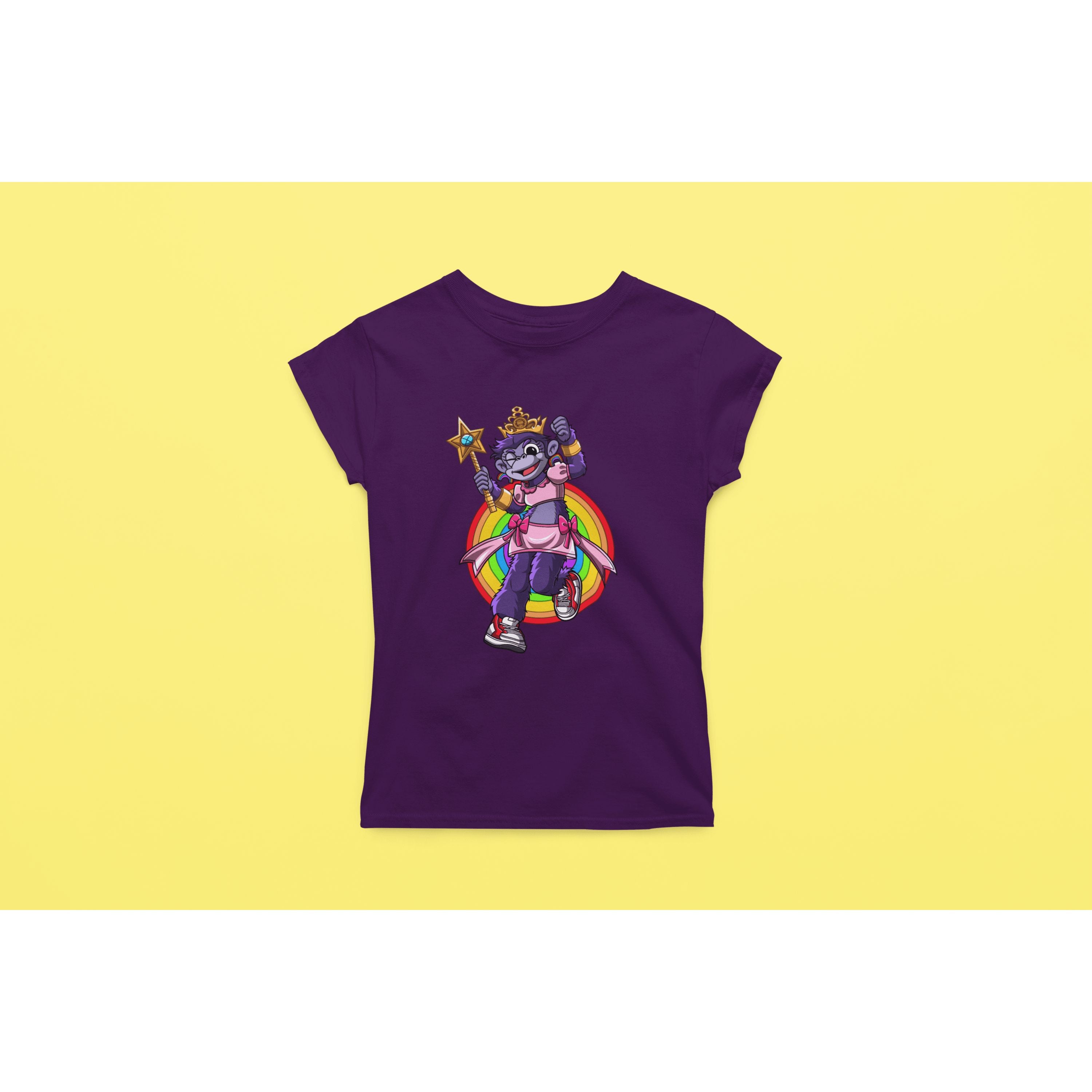 "Rainbow Gorilla ´Princess Hope´ Dames T-shirt - Rainbow Gorilla Store"