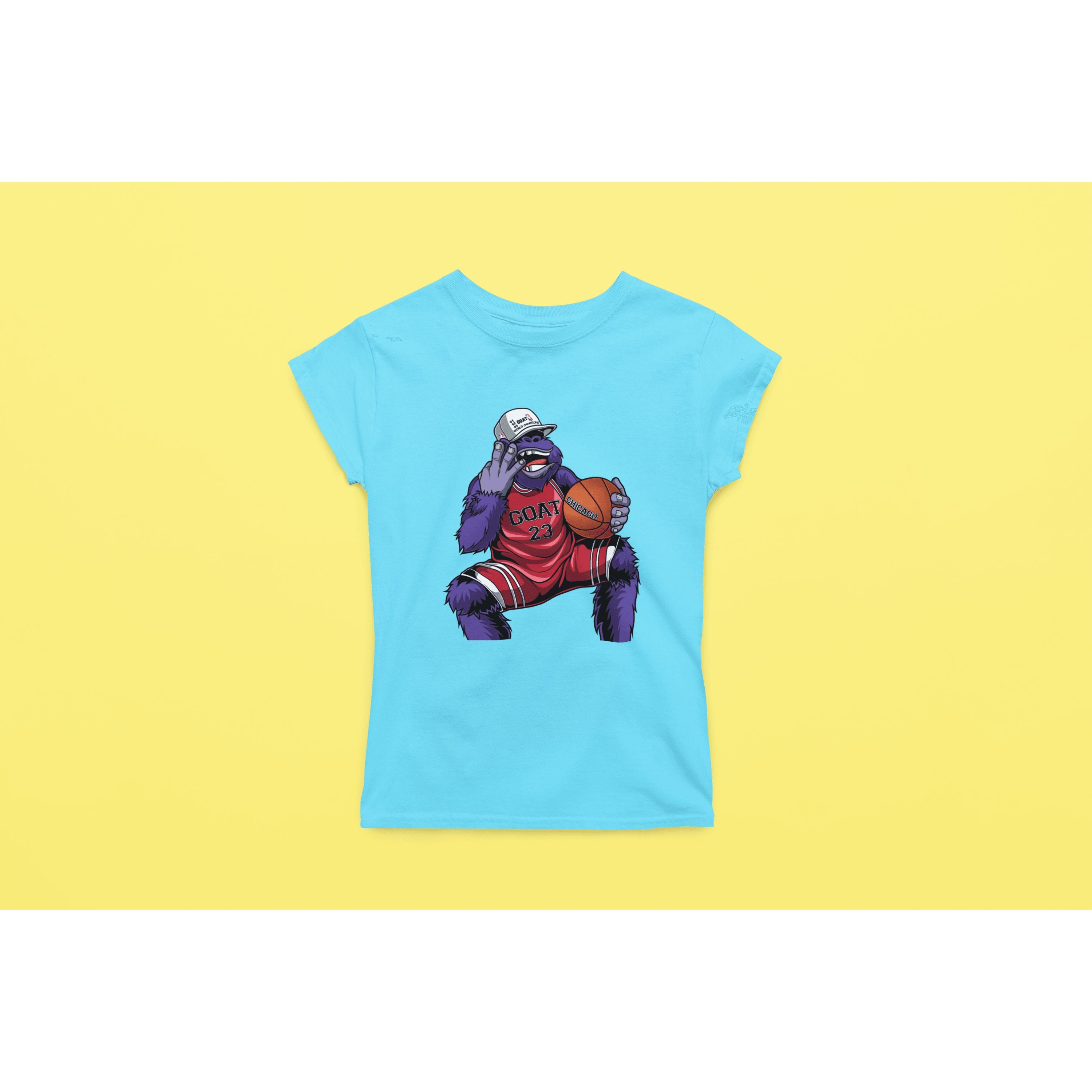 "Rainbow Gorilla ´The GOAT´ Dames T-shirt - Rainbow Gorilla Store"