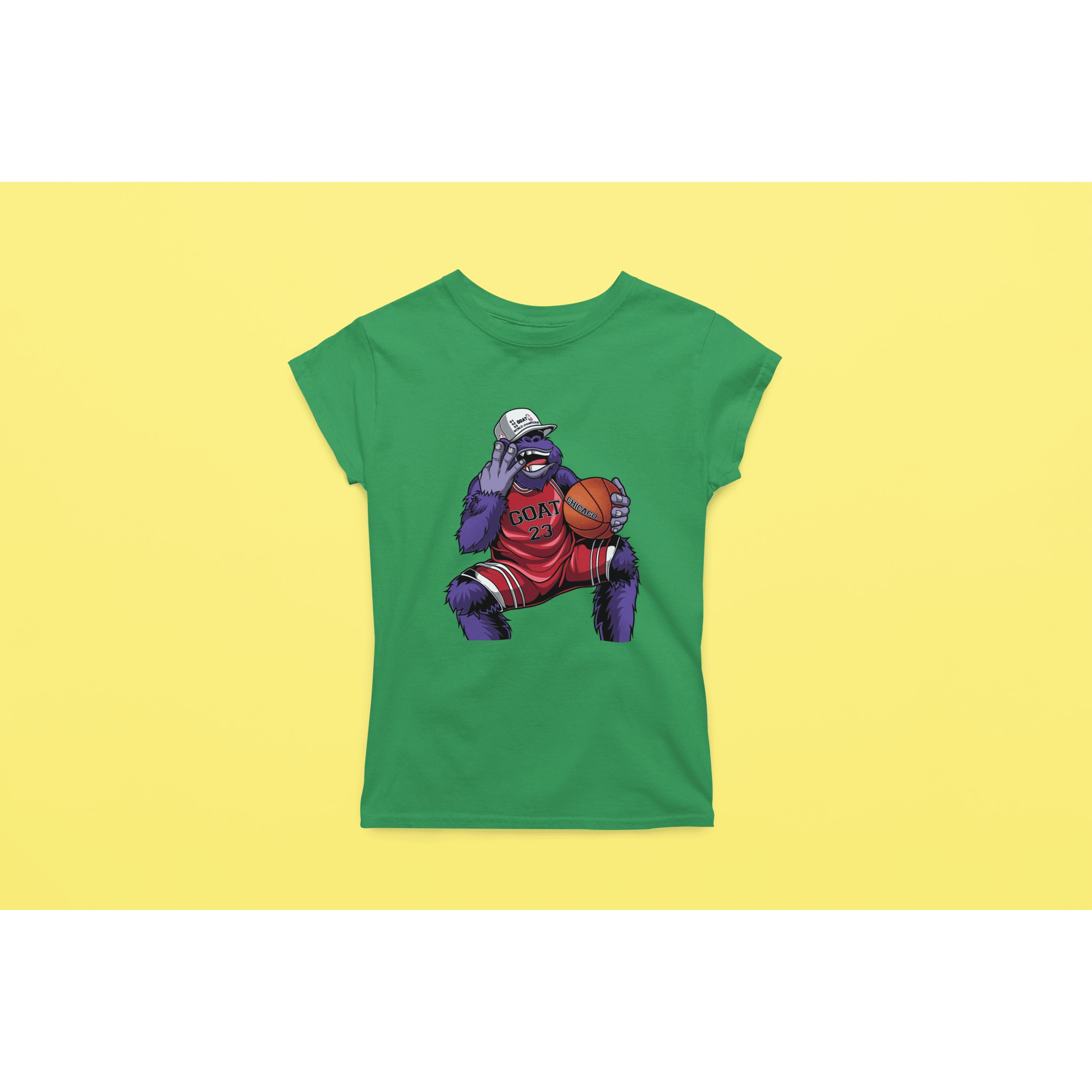 "Rainbow Gorilla ´The GOAT´ Dames T-shirt - Rainbow Gorilla Store"