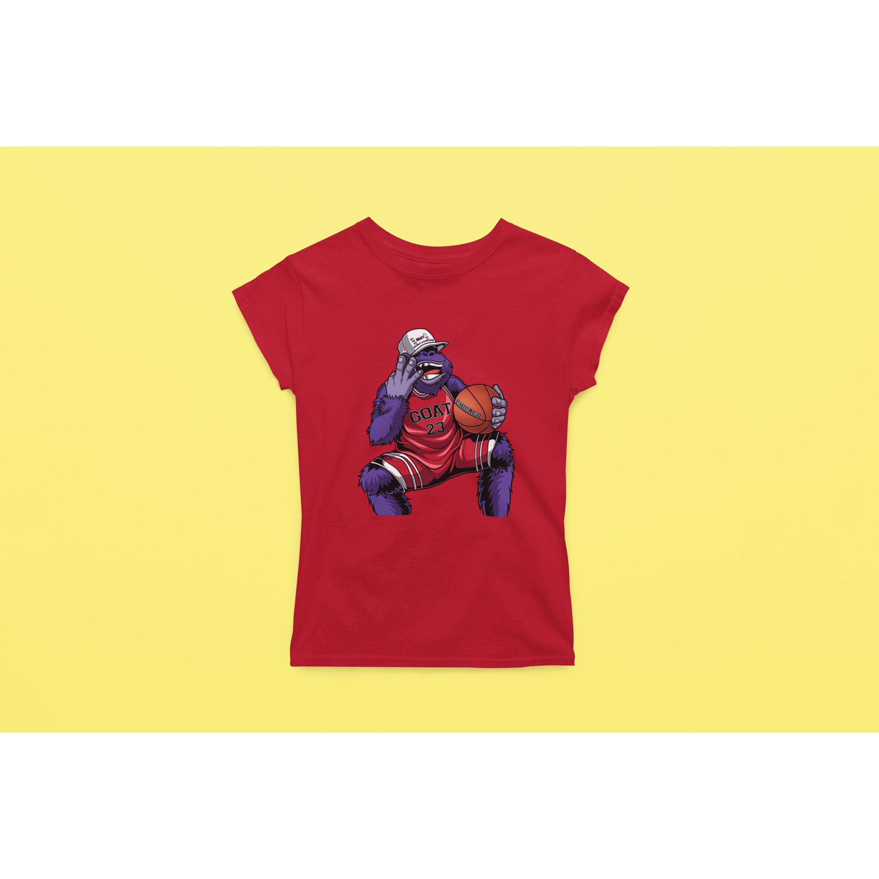 "Rainbow Gorilla ´The GOAT´ Dames T-shirt - Rainbow Gorilla Store"