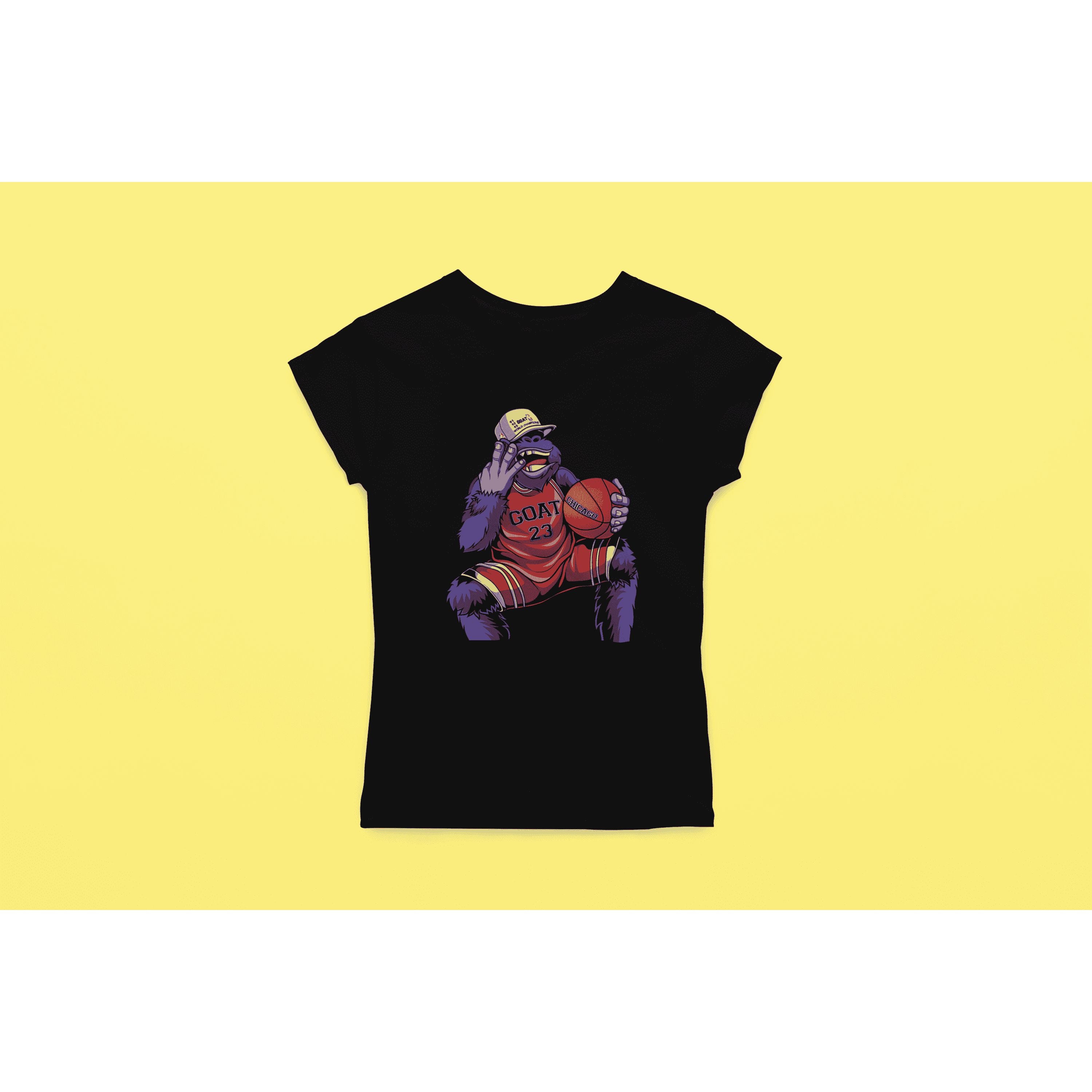 "Rainbow Gorilla ´The GOAT´ Dames T-shirt - Rainbow Gorilla Store"