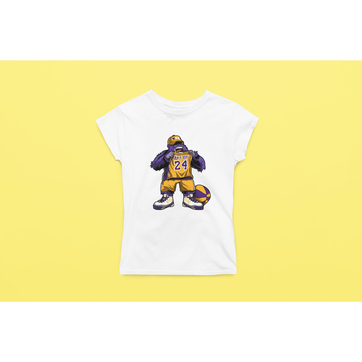 "Rainbow Gorilla ´Love you 24´ Dames T-shirt - Rainbow Gorilla Store"