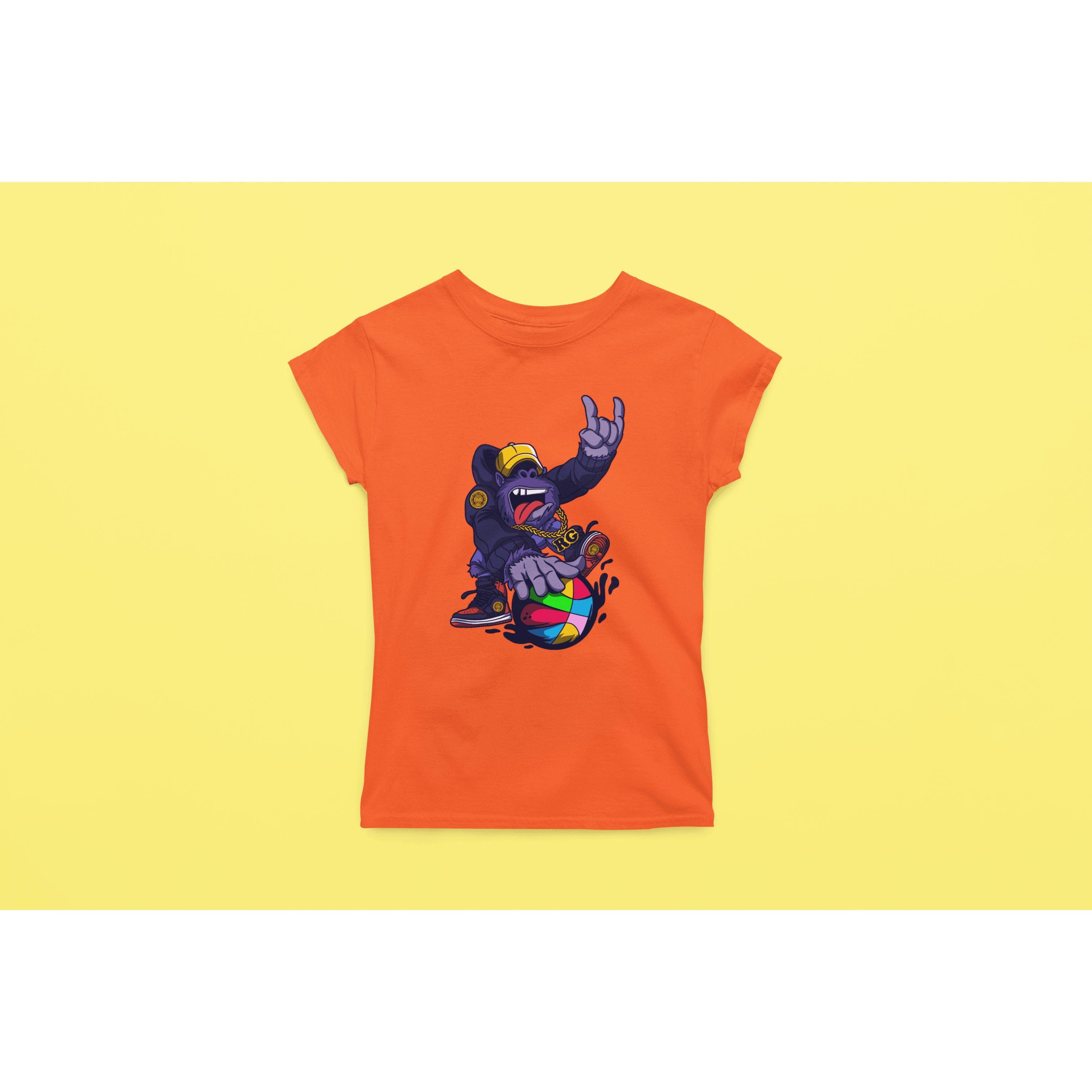"Rainbow Gorilla ´Baller´ Dames T-shirt - Rainbow Gorilla Store"