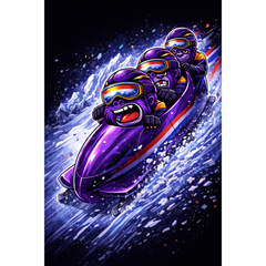 Rainbow Gorilla Winter Games Hoodie - Bobslee Power NL Edition