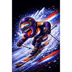 Rainbow Gorilla Winter Games Hoodie - Skiën  NL Edition