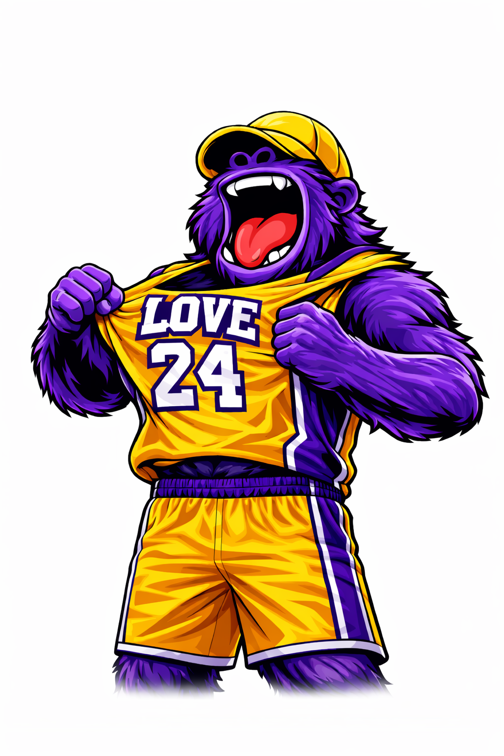 Rainbow Gorilla Love You 24 T-Shirt – Iconic Legend Tribute Streetwear