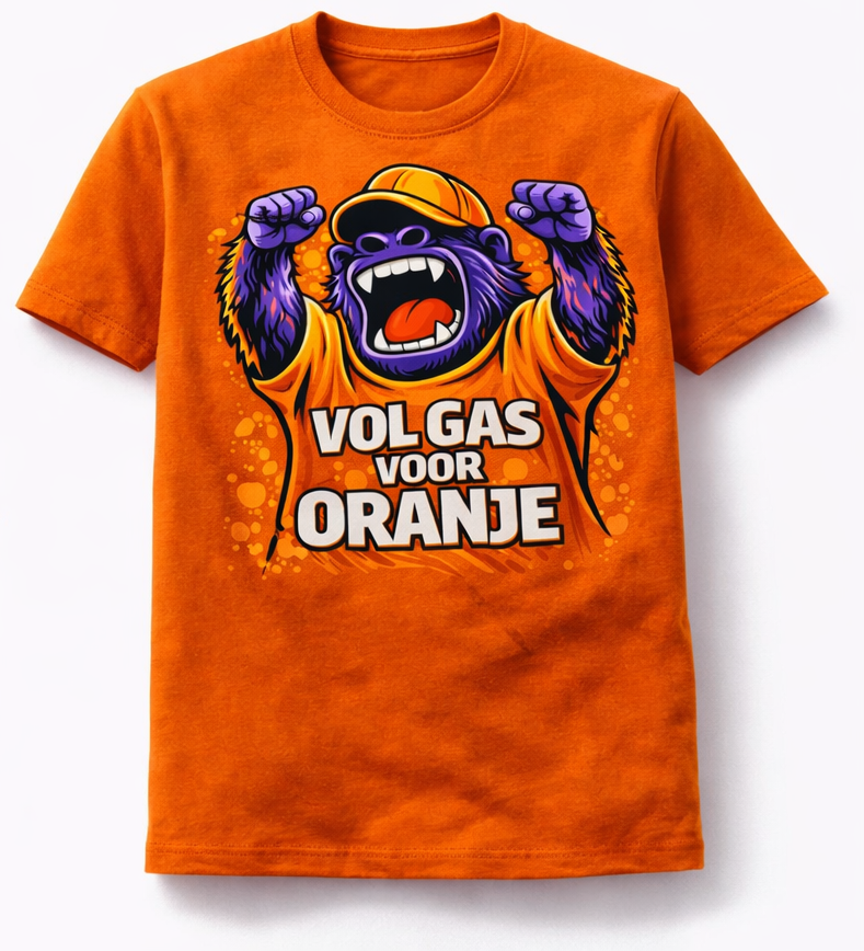Vol Gas Voor Oranje – Nederlands Elftal WK 2026 T-Shirt