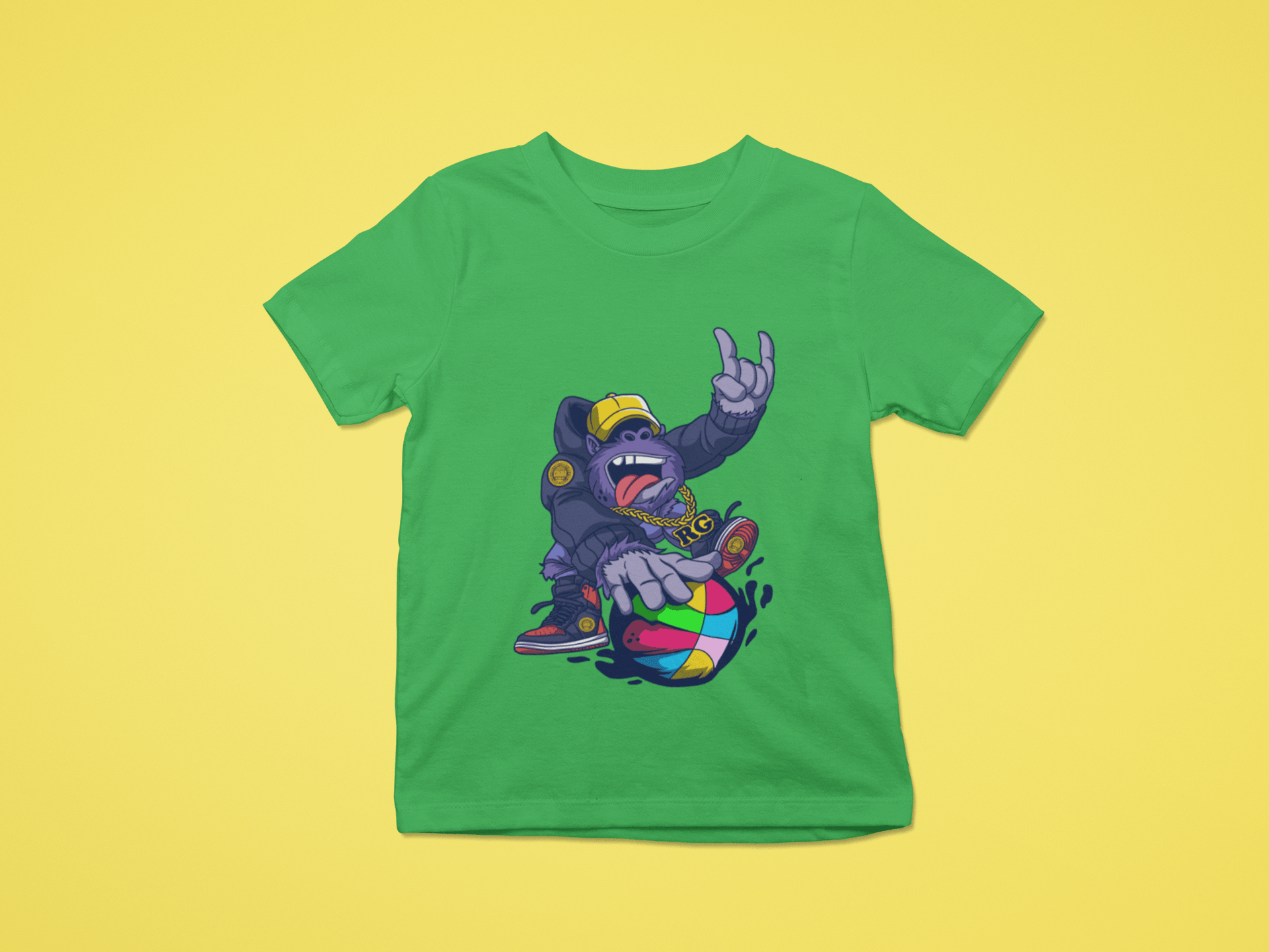 Rainbow Gorilla ´Baller´ T-shirt Kids - Rainbow Gorilla Store