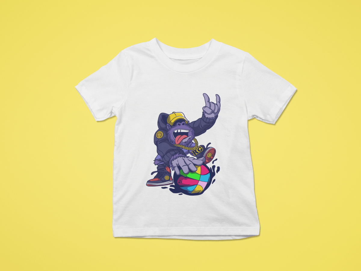 Rainbow Gorilla ´Baller´ T-shirt Kids - Rainbow Gorilla Store