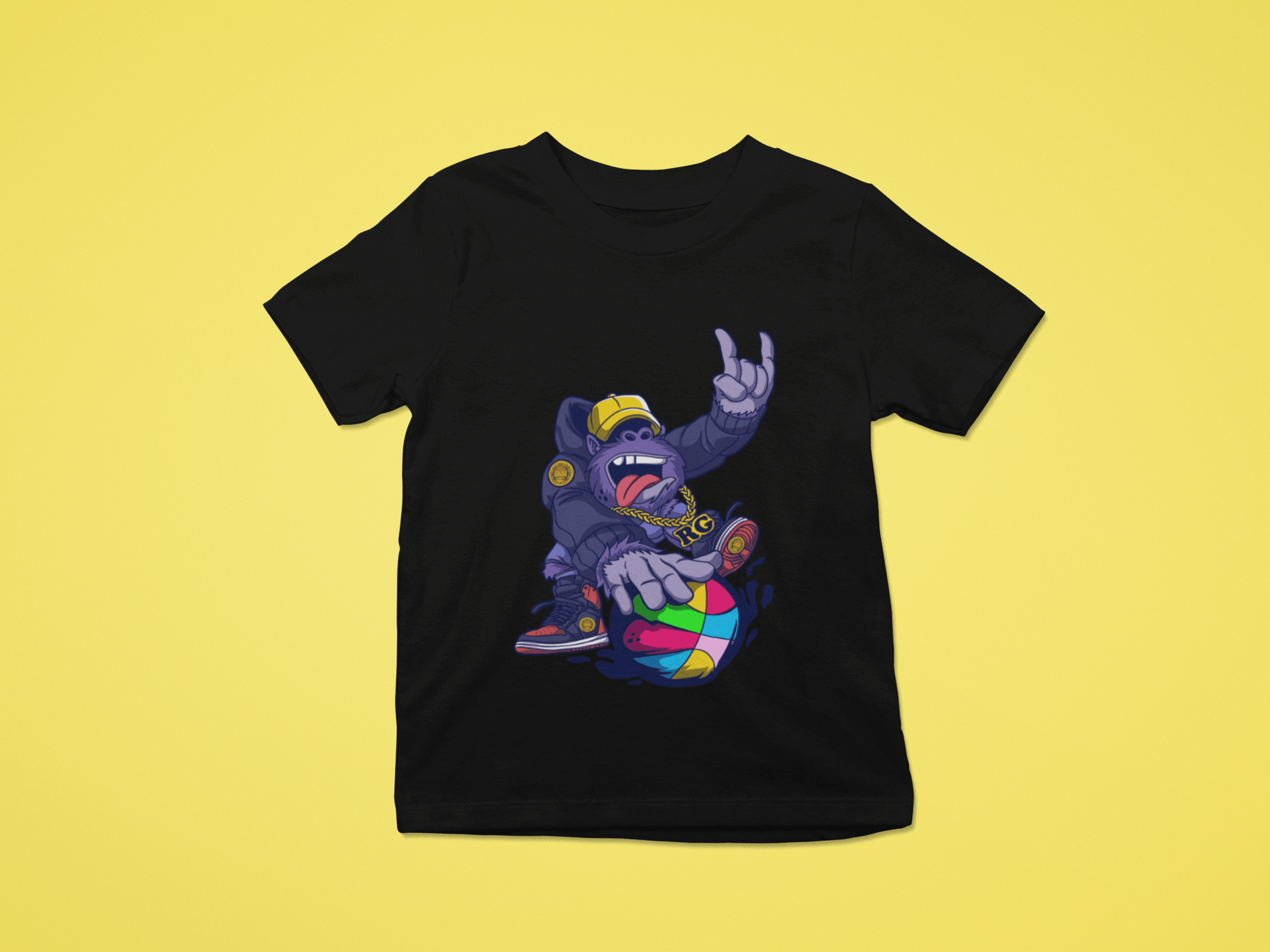 Rainbow Gorilla ´Baller´ T-shirt Kids - Rainbow Gorilla Store