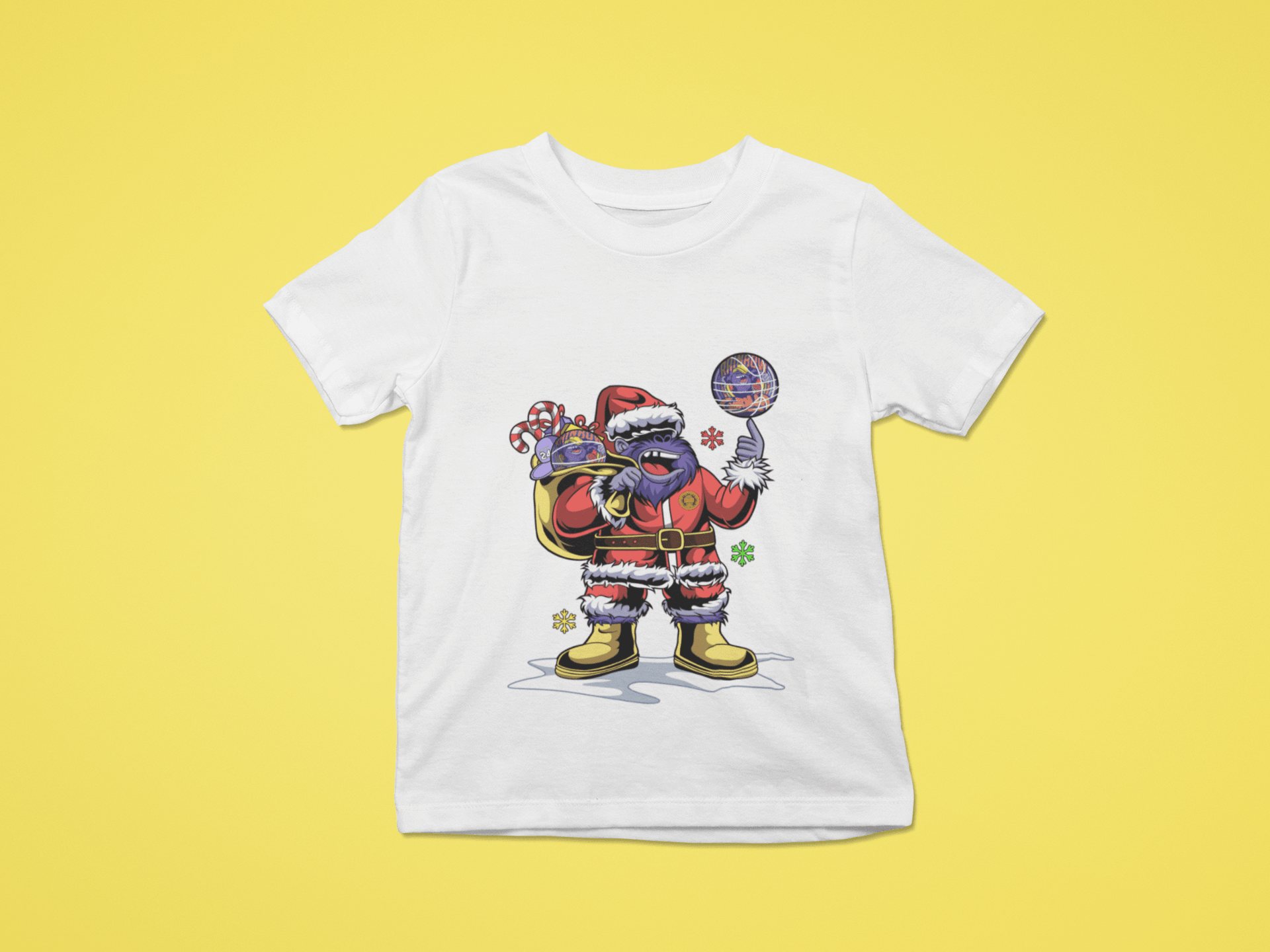 Rainbow Gorilla ´Kerst´ T-shirt Kids - Rainbow Gorilla Store