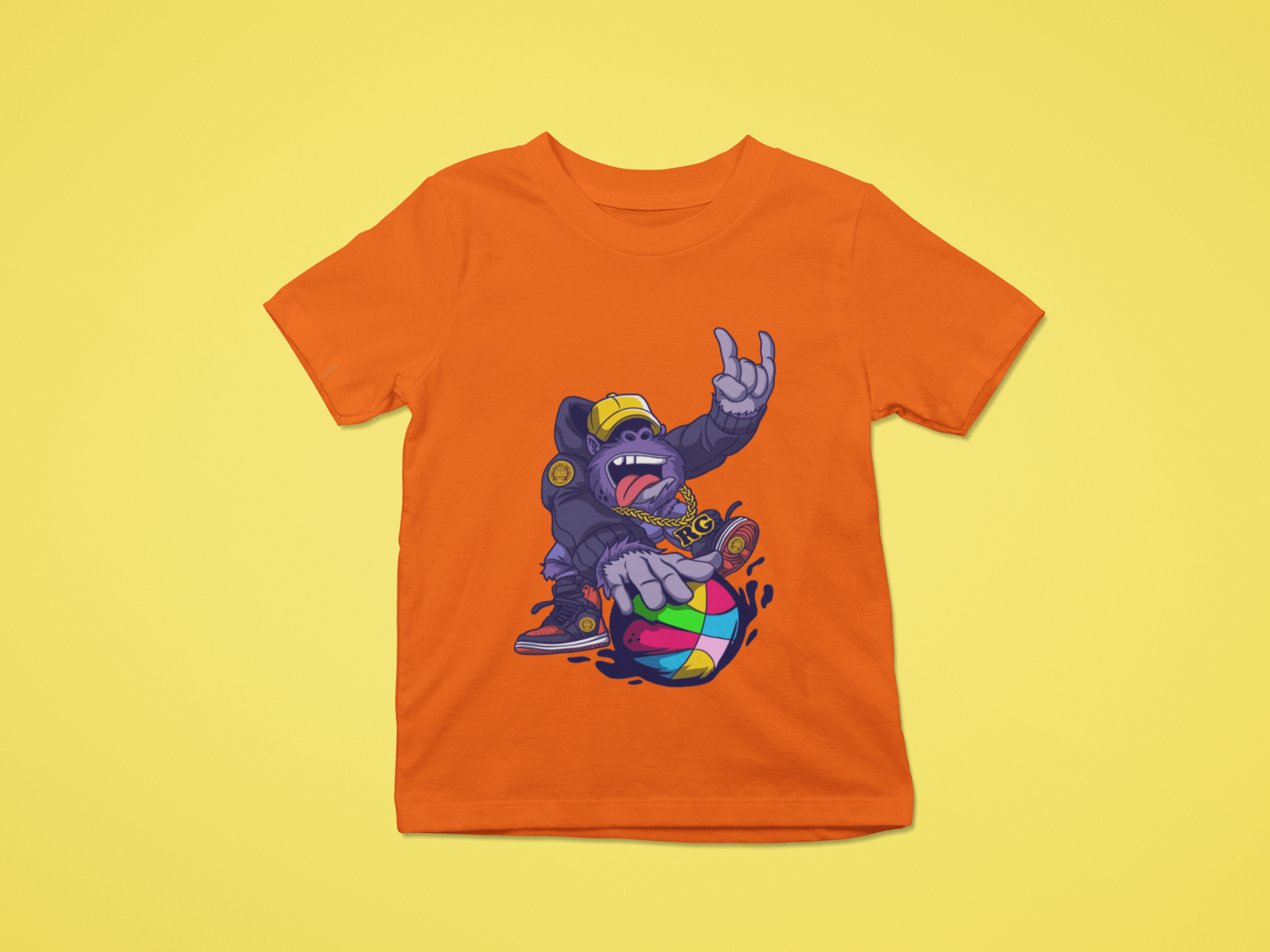 Rainbow Gorilla ´Baller´ T-shirt Kids - Rainbow Gorilla Store