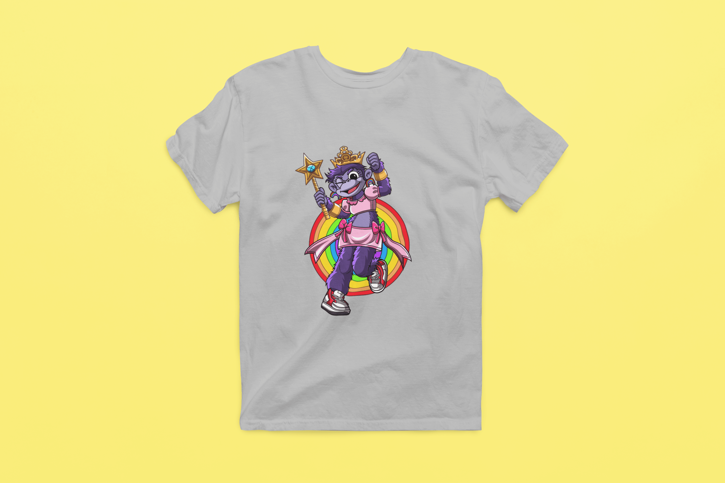 Rainbow Gorilla 'Princess Hope' Heren T-shirt - Rainbow Gorilla Store