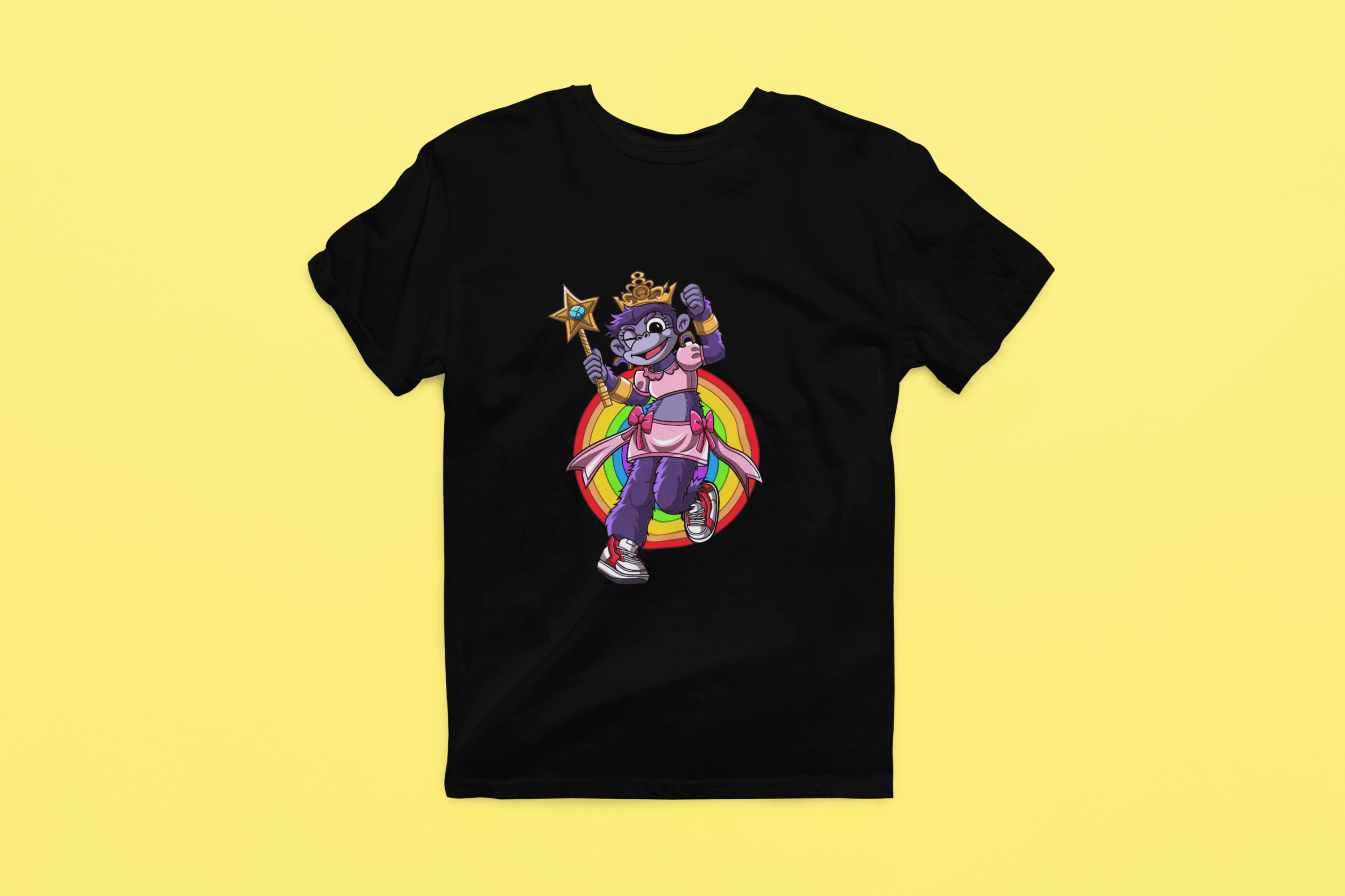 Rainbow Gorilla 'Princess Hope' Heren T-shirt - Rainbow Gorilla Store