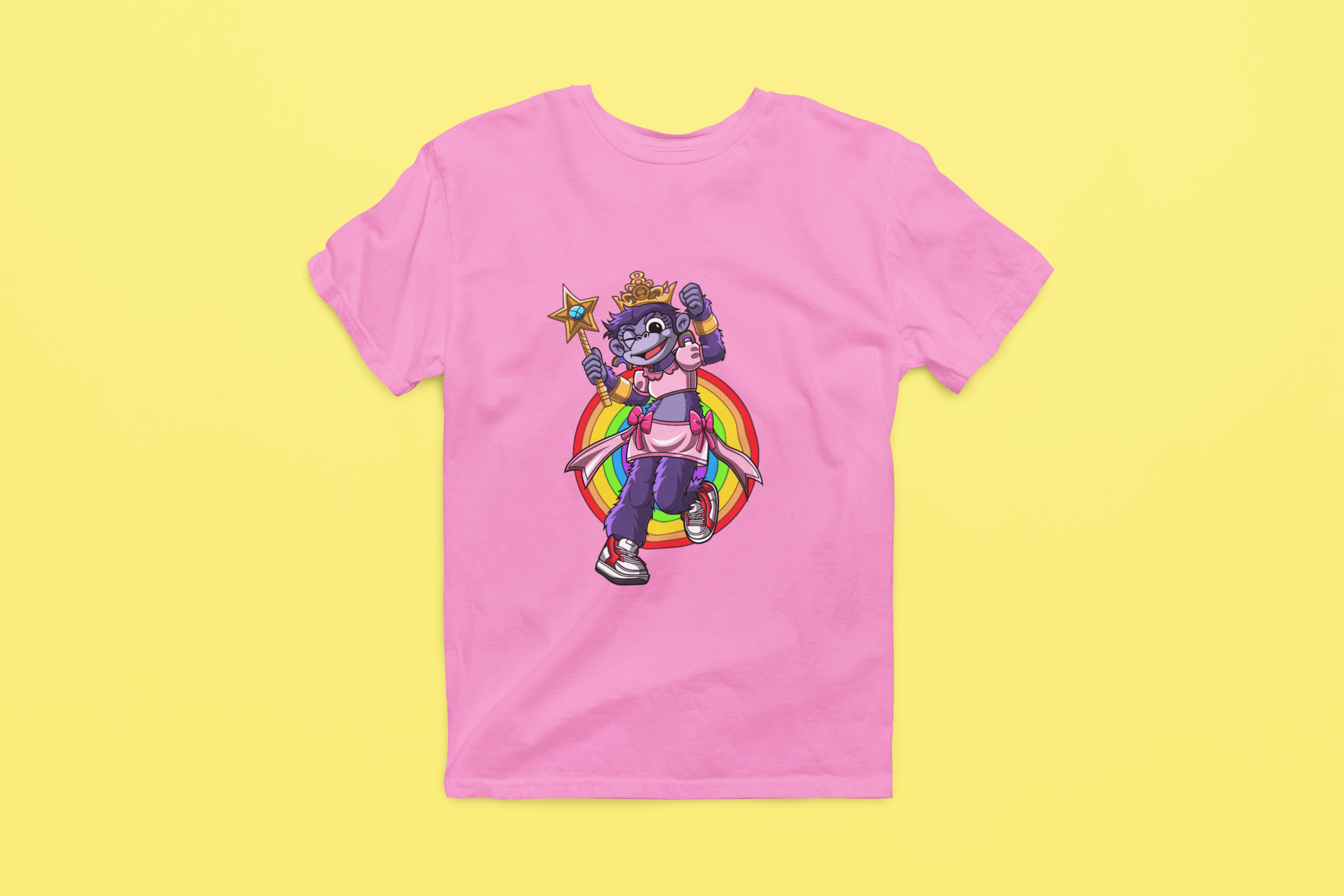 Rainbow Gorilla 'Princess Hope' Heren T-shirt - Rainbow Gorilla Store